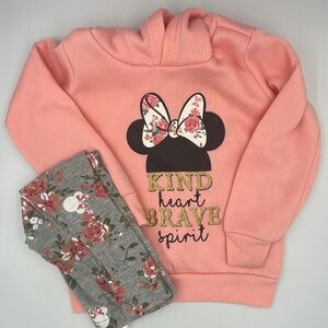 Minnie Mouse Matching Set | Hoodie + Leggings 4T | Kind Heart Brave Spirit